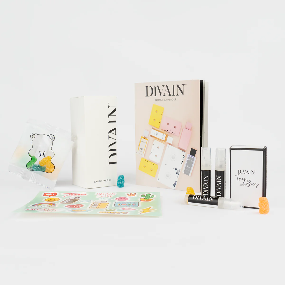 3-milliliter sample of divain-124 perfume