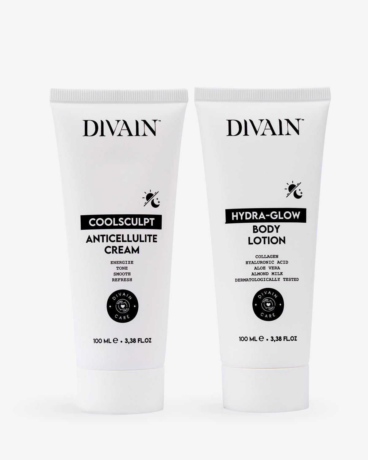 Moisturise and reduce pack containing a slimming cream and a moisturising body lotion.